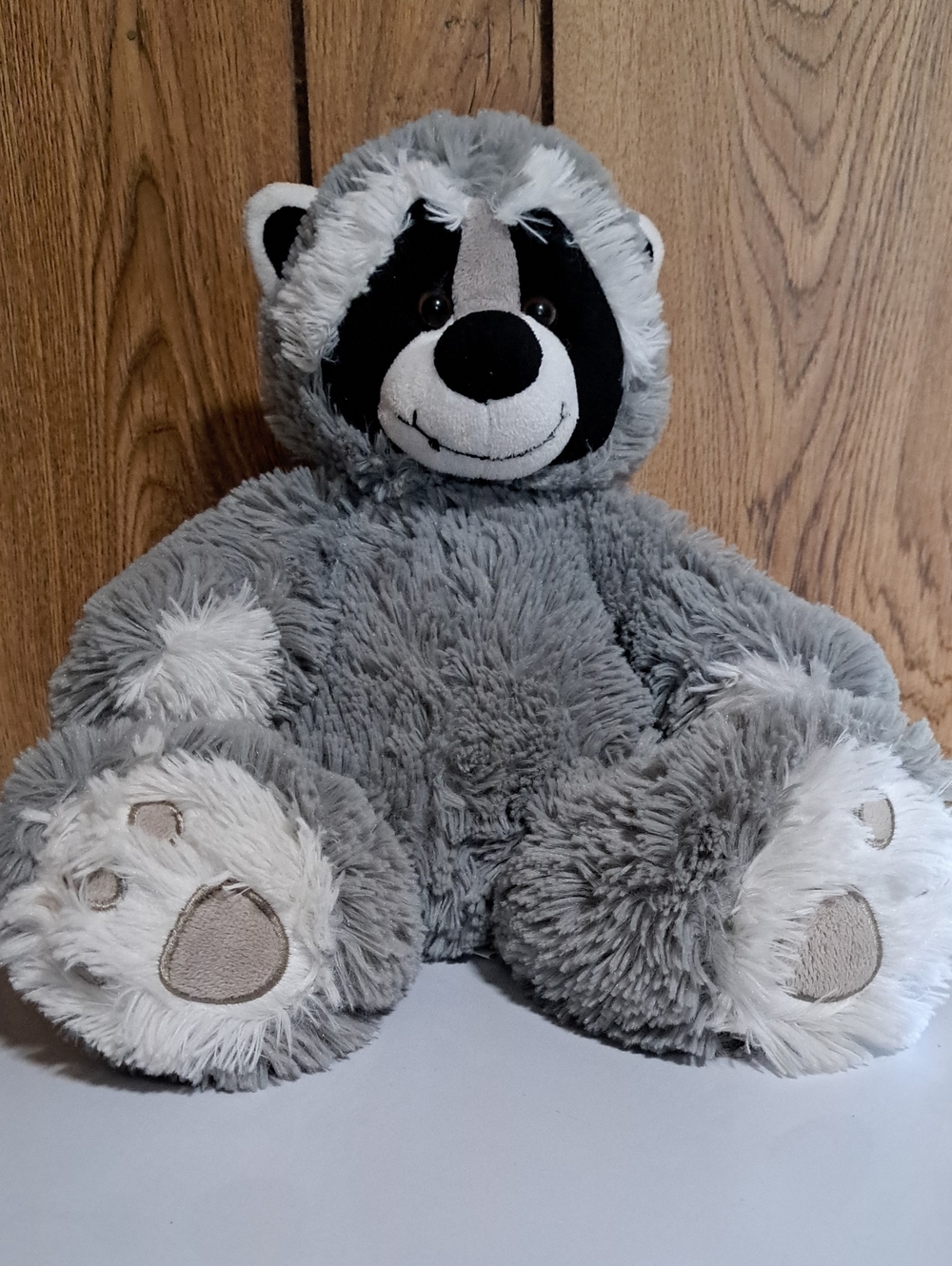 T.A.G.  Plush Gray Raccoon Stuffed Animal  14 Inches